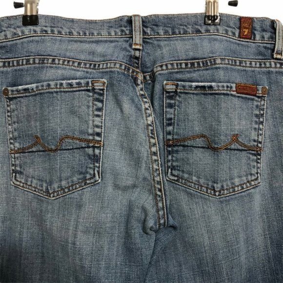 7 for All Mankind "Boy Cut" 4-Button Fly Bootcut Jeans Size 29 - Picture 8 of 11